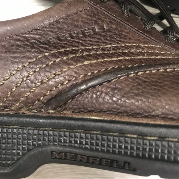 Merrell size 11 Brown Leather World Compass Lace Up Shoes main image 9